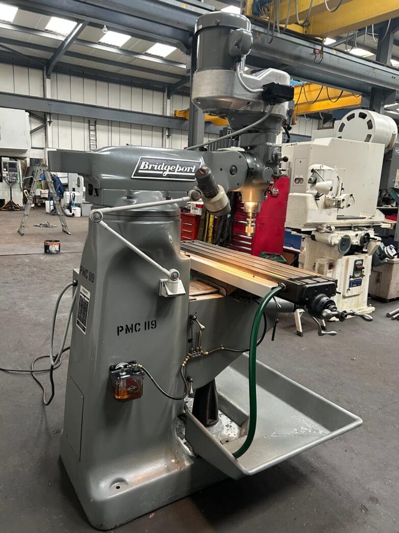 Bridgeport PMC 119 vertical milling machine side view