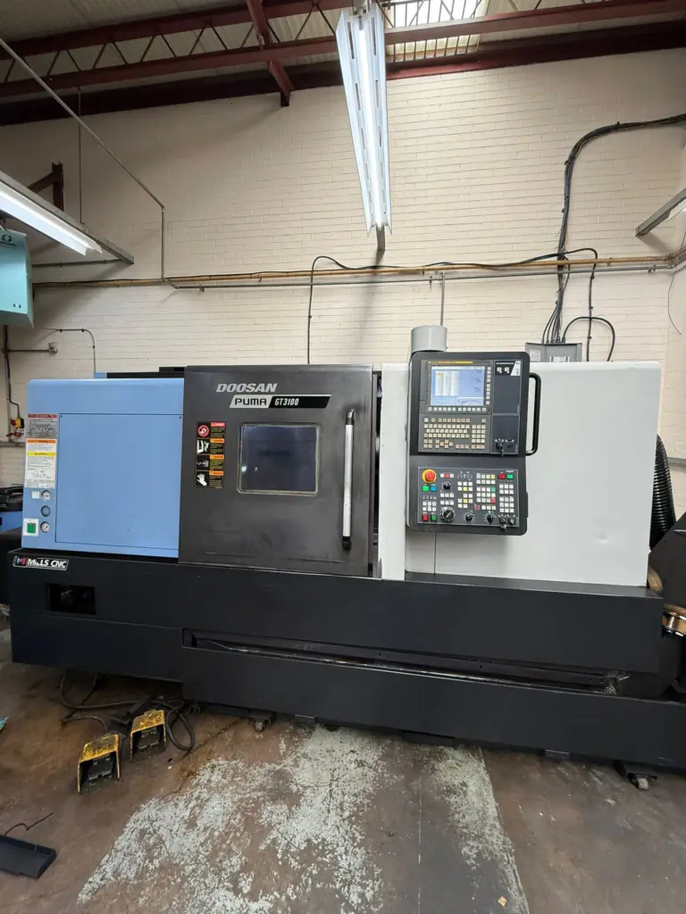 Doosan Puma GT300 CNC lathe machine in industrial workshop